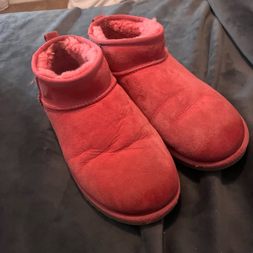 Pink mini ugg boots